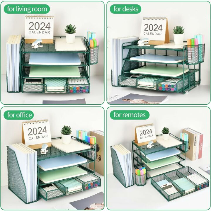 Gianotter 4-Tier Desk Organizer for Efficient Workspace