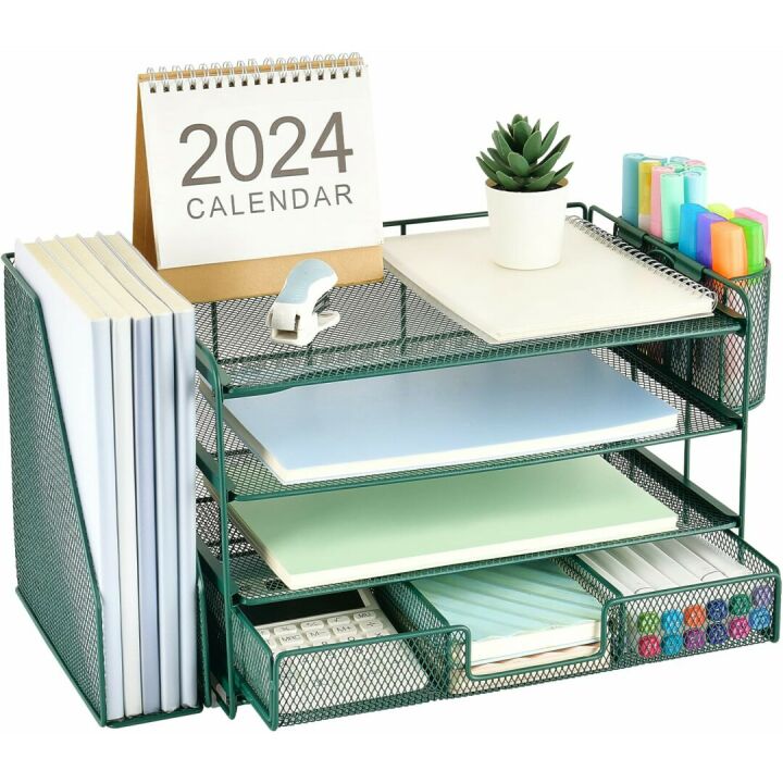 Gianotter 4-Tier Desk Organizer for Efficient Workspace