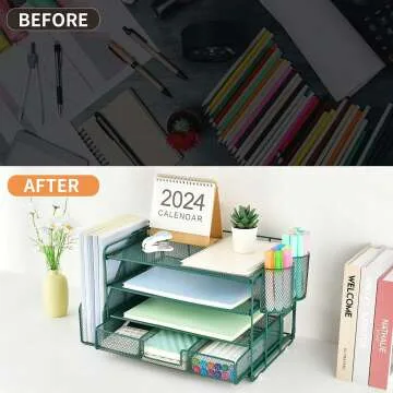 Gianotter 4-Tier Desk Organizer for Efficient Workspace