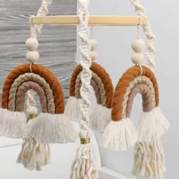 Rainbow Baby Mobile - Beautiful Macrame Nursery Decor