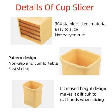 3 PCS Cup Slicer: Egg & Strawberry Slicing Made Easy