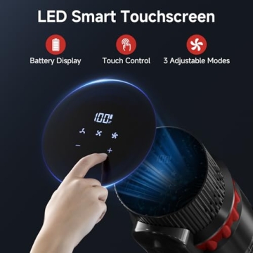 TRDIOL Cordless Vacuum Cleaner 560W with Smart Touch Screen