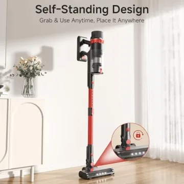 TRDIOL Cordless Vacuum Cleaner 560W with Smart Touch Screen