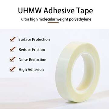 APT, UHMW (Ultra-high Molecular Weight) Polyethylene Tape, Resists Abrasion, Impact, for Surface Pro...