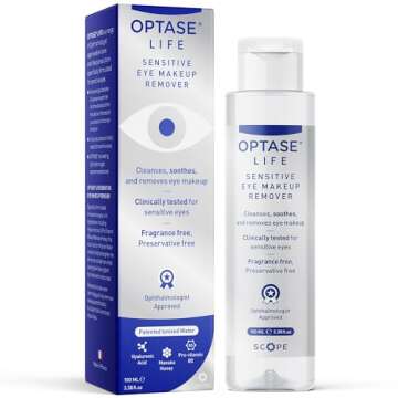 Optase Life Sensitive Eye Makeup Remover Dry Eye Intense Drops Bundle