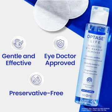 Optase Life Sensitive Eye Makeup Remover Dry Eye Intense Drops Bundle