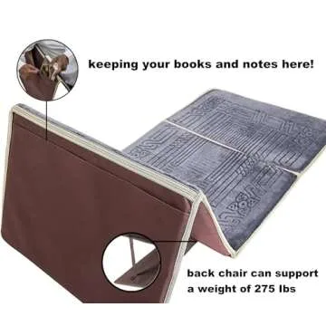 Muslim Prayer Rug - Islamic Prayer Mat Back Support - Thick Padded Islam Janamaz for Women and Men - Soft Foldable Travel Sajadah Carpet (Gray)