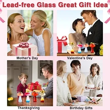 SuproBarware Mushroom Glasses Set - Unique Cocktail Cups