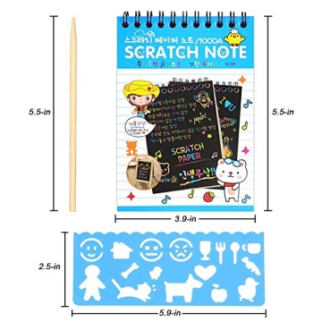 Engaging POKONBOY Scratch Art Notes Kit for Kids