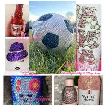 Qiipii 3060PCS Sapphire Blue Rhinestones for Crafts