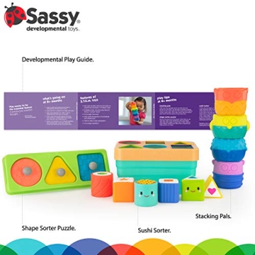 Sassy Stem Baby Box for Babies 8+ Months - Fun Learning