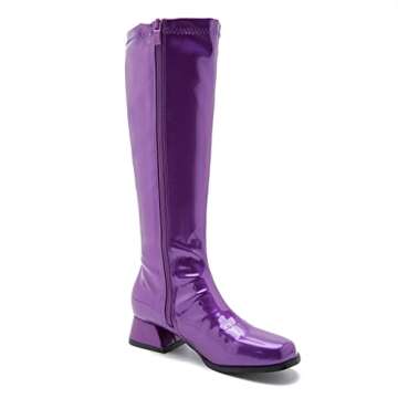 Stylish GOGO Knee High Boots for Women, Low Block Heel