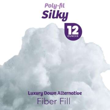 Fairfield Silky Poly-Fil, Premium Polyester Fiber, Soft Pillow Stuffing for Peaceful Sleep, Stuffed ...