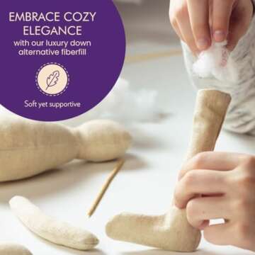 Fairfield Silky Poly-Fil, Premium Polyester Fiber, Soft Pillow Stuffing for Peaceful Sleep, Stuffed Animals and Toys, 12-ounce Bag