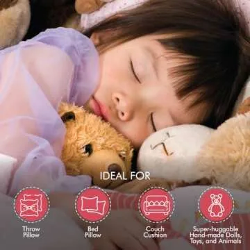 Fairfield Silky Poly-Fil, Premium Polyester Fiber, Soft Pillow Stuffing for Peaceful Sleep, Stuffed Animals and Toys, 12-ounce Bag