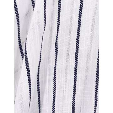 Moss Rose Women's Beach Cover up Swimsuit Stripe Kimono Cardigan Loose Casual Resort Wear