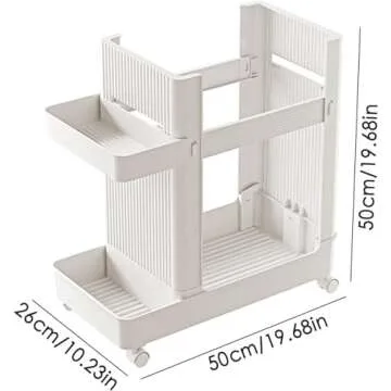 ALSKHEAS Home Gym Storage Rack with Wheels for Fitness