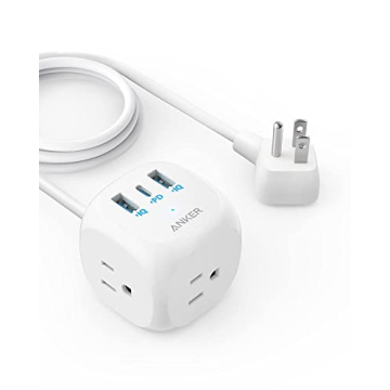 Anker 20W USB C Power Strip with 3 Outlets