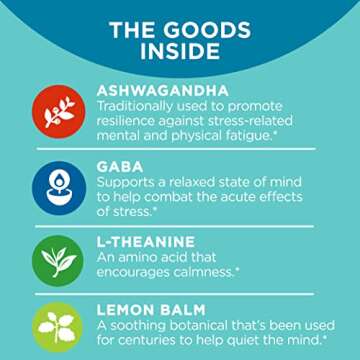 OLLY Ultra Strength Goodbye Stress Softgels Twin Pack, GABA, Ashwagandha, L-Theanine and Lemon Balm, Stress Relief Supplement - 120 Count