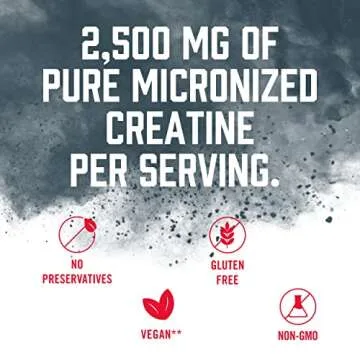 BioSteel Creatine Monohydrate Powder - 72 Servings, 180g, Micronized for Muscle Recovery & Lean Muscle, NSF for Sport Certified Creatine Powder