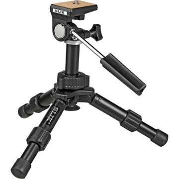 SLIK Mini-Pro V Tripod with 2-Way Pan/Tilt Head - Compact & Versatile