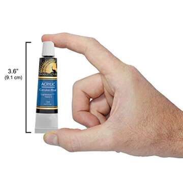 MyArtscape Acrylic Paint Set - 24 x 12ml Tubes - Lightfast - Heavy Body - Long Lasting - Vibrant Col...