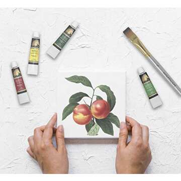 MyArtscape Acrylic Paint Set - 24 x 12ml Tubes - Lightfast - Heavy Body - Long Lasting - Vibrant Colors - Professional Art Supplies - Artist Quality Paints