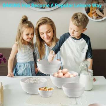 JSYMJSY Nesting Bowls Set - Durable, Stylish, Versatile