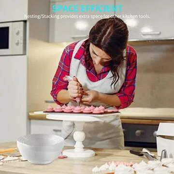 JSYMJSY Nesting Bowls Set - Durable, Stylish, Versatile