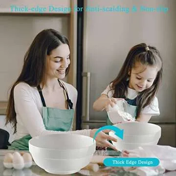 JSYMJSY Nesting Bowls Set - Durable, Stylish, Versatile