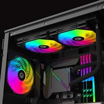 ID-COOLING NO-12015-XT-ARGB Case Fan 15mm Thickness PWM Fan 5V 3 PIN ARGB Fan Slim Fan for Radiator/...