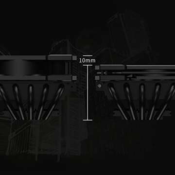 ID-COOLING NO-12015-XT-ARGB Case Fan 15mm Thickness PWM Fan 5V 3 PIN ARGB Fan Slim Fan for Radiator/CPU Cooler/Computer Case