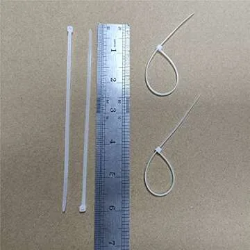 1000 pcs 6 inch Cable Zip Ties Heavy Duty, Premium Plastic Wire Ties with 18 LBS Tensile Strength, U...