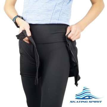 Skating Spirit Zip-on Zip-Off Padded Shorts Protective Crash Pants Tailbone Hip Butt Pad for Skating Skateboarding Skiing