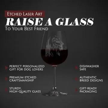 Personalized Afghan Hound Wine Glass with Laser Etching