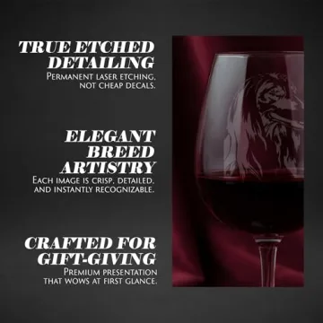 Personalized Afghan Hound Wine Glass with Laser Etching