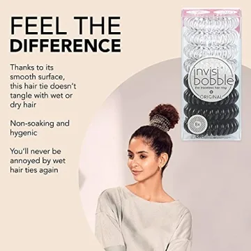invisibobble Original Traceless Spiral Hair Ties Pack of 8