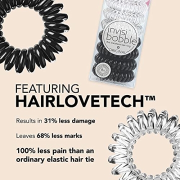 invisibobble Original Traceless Spiral Hair Ties Pack of 8