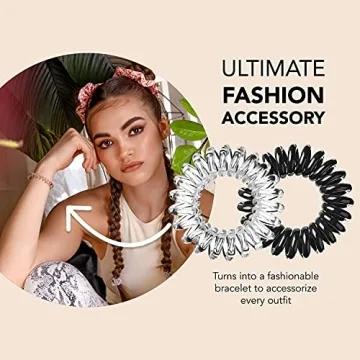 invisibobble Original Traceless Spiral Hair Ties Pack of 8