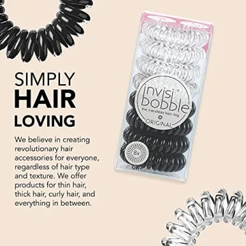 invisibobble Original Traceless Spiral Hair Ties Pack of 8