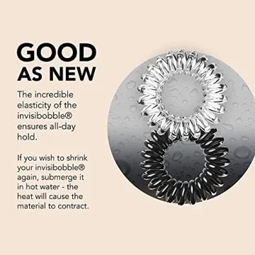 invisibobble Original Traceless Spiral Hair Ties Pack of 8