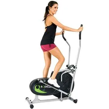Body Rider Body Flex Sports Elliptical Exercise Machine, at-Home Exercise Equipment Black/Green/Silver ,One Size