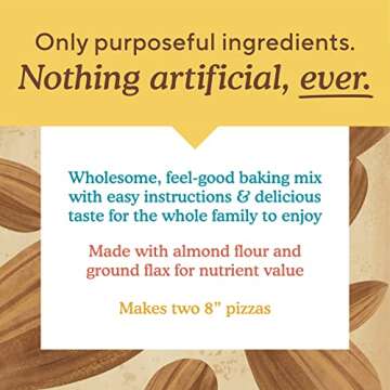 Simple Mills Almond Flour Baking Mix, Cauliflower Pizza Dough - Gluten Free, Vegan, Plant Based, 9.8...