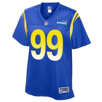 NFL PRO LINE Women's Aaron Donald Royal Los Angeles Rams Team Player Jersey