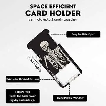 Cute Skeleton ID Badge Holder with Lanyard