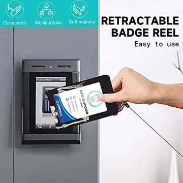 Cute Skeleton ID Badge Holder with Lanyard