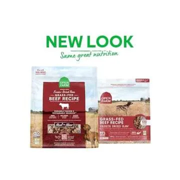 Open Farm Freeze Dried Dog Food with Grass-Fed Beef - 13.5 Ounce
