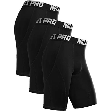 NELEUS Men's Compression Shorts - Pack of 3 Performance Gear