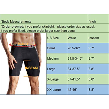 NELEUS Men's Compression Shorts - Pack of 3 Performance Gear