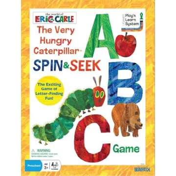 Briarpatch, The Very Hungry Caterpillar Spin & Seek ABC Game, Based On Board Books By Eric Carle, Pr...